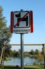 Hundeverbot am Badesee