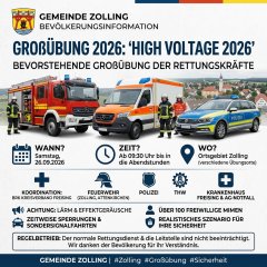 Flyer Bürgerinformation Großübung